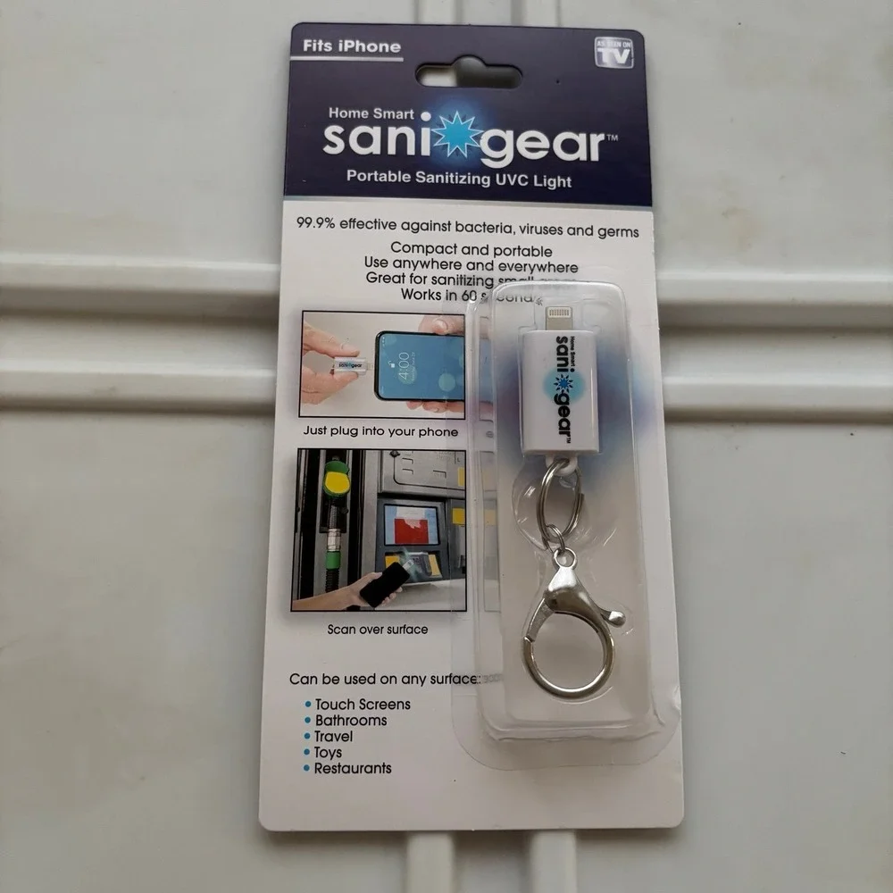 NEW Sani Gear‎ Sanitizing UVC Light Keychain